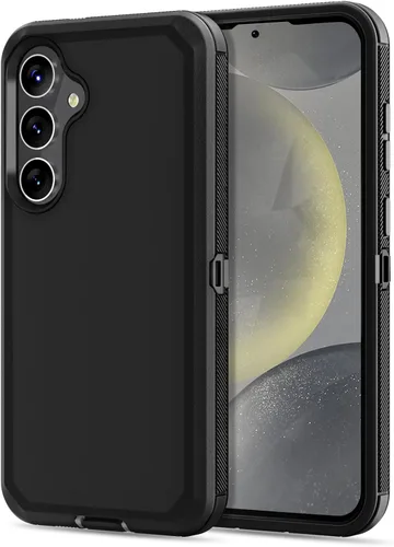 Vista 23 de Jiunai Funda para Samsung Galaxy A34, resistente, a prueba de golpes, de doble capa, protección de puerto, híbrida, resistente, para Samsung Galaxy