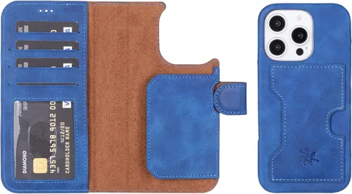 Vista 147 de Venito Florence - Funda de piel compatible con Samsung Galaxy S9, extra segura con bloqueo RFID, cartera desmontable para teléfono (gris decolorado)