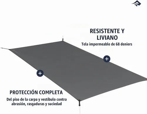 Vista 4 de Sea to Summit Telos Lightfoot - Huella para tienda de campaña, 2 personas