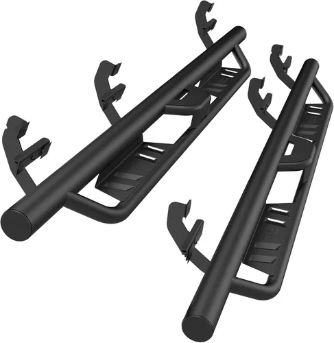 Vista 8 de TAC - Estribos laterales para Ford F150 SuperCrew Cab 2015-2025 y 2022-2025 F150 Lightning EV 2017-2025 F250/350/450/550 Super Duty Crew Cab 4