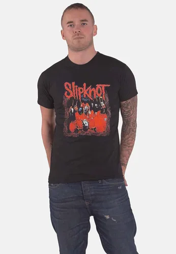 Vista 5 de Official Slipknot T Shirt Paul Gray Band Logo Metal Mens Black