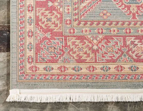 Vista 9 de Unique Loom Sahand Collection - Alfombra de área, Alexander (rectangular, 2 pies 2 pulgadas x 3 pies 1 pulgada, azul claro/marrón claro)