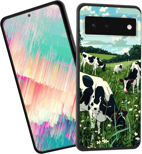 Vista 44 de Funda delgada para Google Pixel 4 XL, funda delgada de silicona de TPU suave a prueba de golpes para Google Pixel 4 XL, gato negro luna estrellada