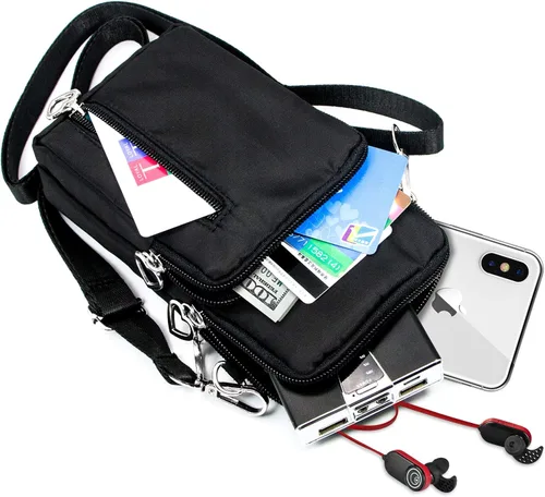 Vista 3 de BIAOTIE Bolsos cruzados pequeños y ligeros para teléfonos celulares bolsa de viaje bolsa de hombro para mujer