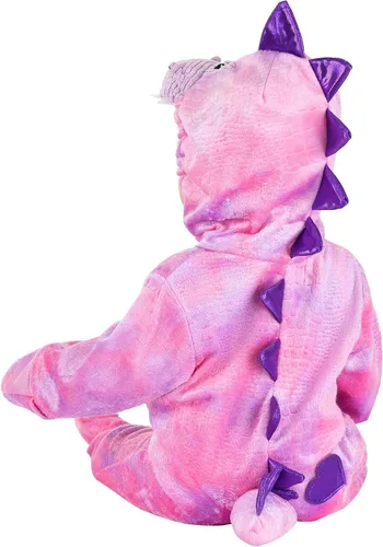 Vista 5 de Disfraz de dinosaurio rosa soñoliento infantil Rosado talla única