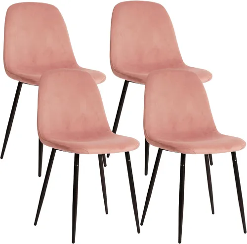 Vista 13 de CangLong Juego de 2 sillas de comedor modernas de terciopelo, sillas decorativas tapizadas con patas de metal, color verde oscuro para sala