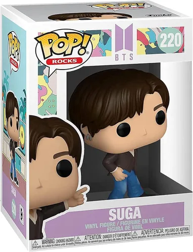 Vista 2 de Funko POP Rocks: BTS - Dinamita - Suga, Multicolor, Estándar