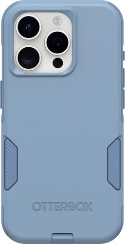 Vista 10 de OtterBox Funda para iPhone 15 Pro (Only) Commuter Series, negra, delgada y resistente, apta para bolsillo, con protección de puerto