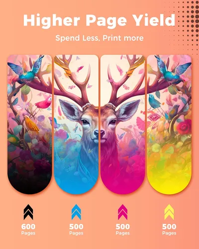 Vista 3 de Miss Deer Paquete de 2 cartuchos de tinta 275 y 276, repuesto compatible para Canon PG-275XL CL-276XL XL de alto rendimiento, para impresoras Pixma