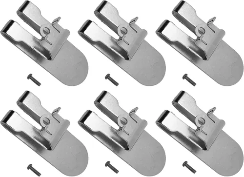 Vista 2 de Juego de 6 ganchos de clip para cinturón N435687 para Dewalt Drywall Screwgun modelos DCH172B DCF630B DCF620B Tipo 1, DCF620D2 Tipo 1, DCF620D2-AR