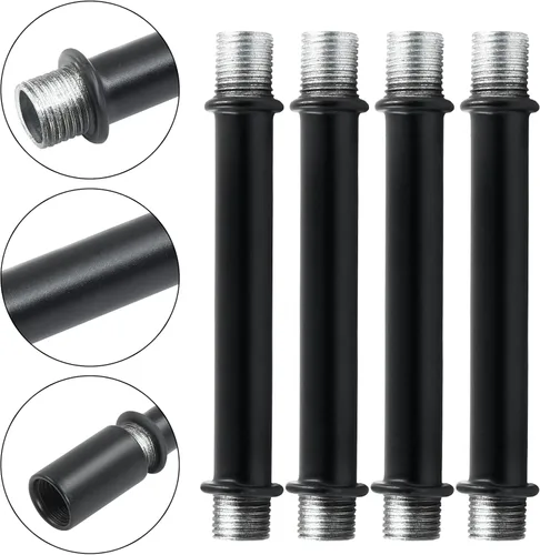 Vista 4 de BokWin Varilla de extensión de lámpara M10 con conector, varillas de extensión colgantes negras de repuesto para luces (3.15 pulgadas de longitud)