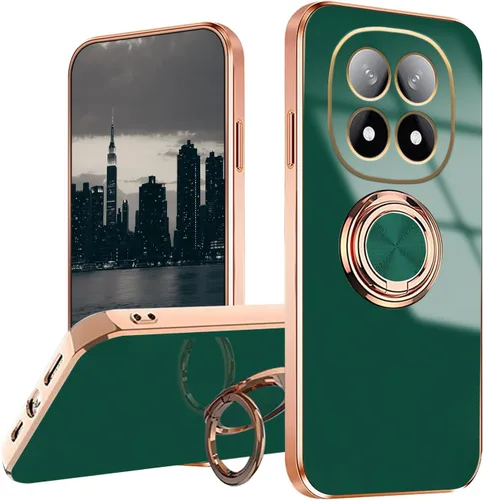 Vista 11 de Compatible con Xiaomi Redmi Note 12 Pro Plus Case Ring Holder Magnet Green, para Redmi Note 12 Pro Plus Funda de teléfono de silicona a prueba