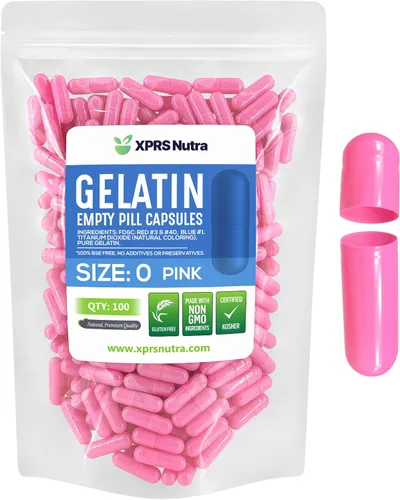 Vista 17 de XPRS Nutra Size 0 Empty Capsules - 100 Count Empty Gelatin Capsules - Pills DIY Capsule Filling - Pure Bovine Pill Gel Caps for Do-It-Yourself