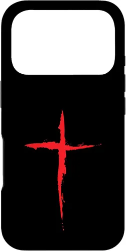Vista 30 de Funda con Crucifijo de Símbolo Religioso de la Cruz Roja Sangre para iPhone 16