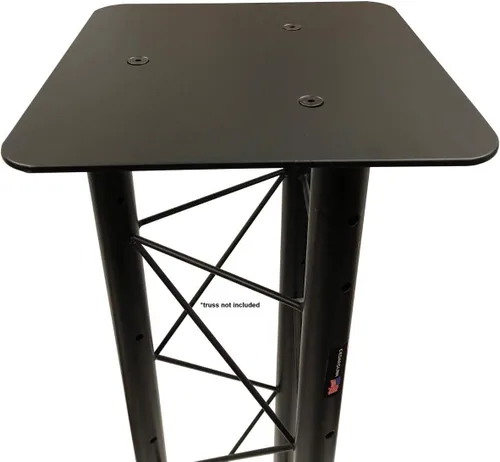 Vista 2 de Placa base de aluminio negro de 12 "X12" para 10 "x10" Cedarslink Triangle trussing
