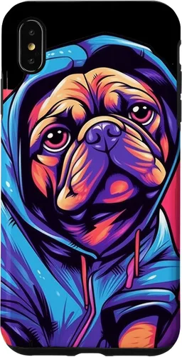 Vista 11 de Funda para iPhone 12/12 Pro Pug Graffiti Pug Owner Pug Lover