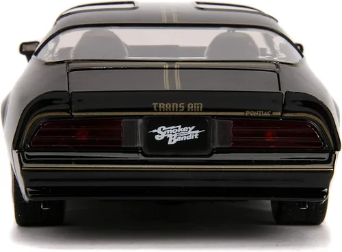 Vista 10 de Jada Smokey and The Bandit 1:24 1977 Pontiac Firebird Trans Am Coche de Fundición a Presión y Hebilla de Cinturón, Juguetes para Niños y Adultos