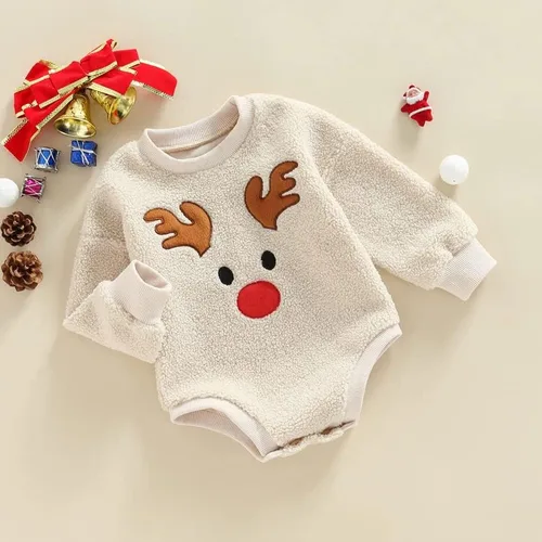 Vista 2 de FYBITBO Ropa de Halloween para bebé niña y niño, sudadera de manga larga, traje de otoño e invierno
