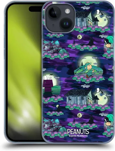 Vista 11 de Head Case Designs Funda rígida con licencia oficial de Peanuts Snoopy Patterns Spooktacular compatible con Apple iPhone 7/8/SE 2020 y 2022