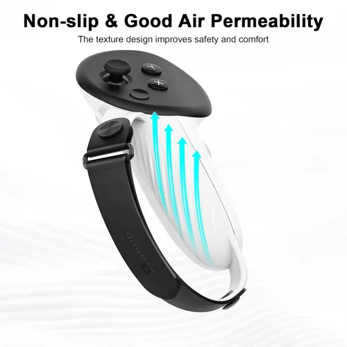 Vista 6 de AMVR 3-IN-1 Extension Grips Compatible with MetaOculus Quest 3 Accessories&AMVR Controller Grips Compatible with MetaOculus Quest 3, Silicone