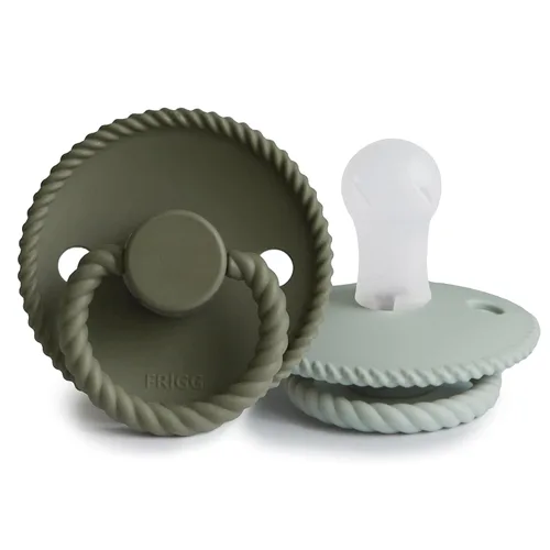 Vista 9 de Frigg Rope Silicone 2-Pack Crema / Té Verde - Talla 1