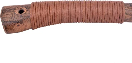 Vista 5 de Envoltura de mango de hacha de ajuste universal, cuerda encerada para hachas y hachas de campamento, guardia/envolturas de hacha barbuda vikinga