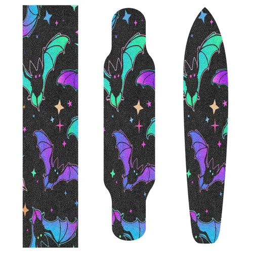 Vista 4 de YETTASBIN Cinta de agarre para patineta, sin burbujas, antideslizante, papel de lija para patineta, 33 x 9 pulgadas