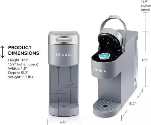 Vista 9 de Keurig K-Iced Plus - Cafetera de una sola porción, prepara café helado, se adapta a taza de viaje, depósito de agua extraíble, gris ártico (renovada)