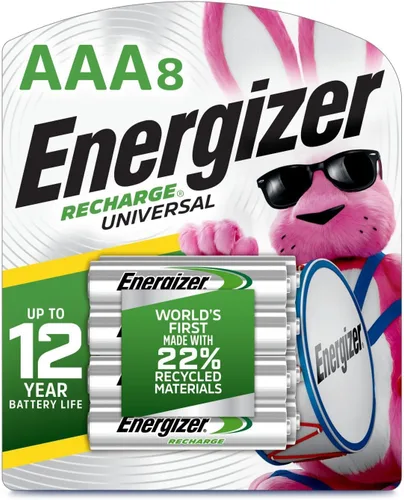 Vista 10 de Baterías AAA recargables universales Energizer Recharge (paquete de 8), baterías Triple A