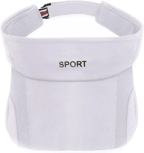 Vista 5 de Viseras solares para mujer con visera retráctil, visera de golf, protección UV, gorra de playa, tenis, correr, deporte, sombrero ajustable