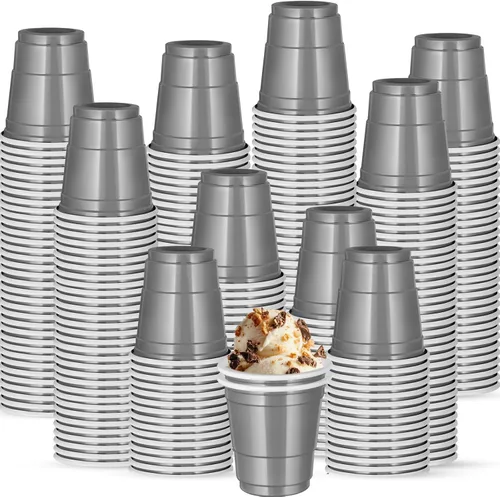Vista 8 de 500 piezas vasos de chupito de 2 onzas de colores surtidos, vasos de chupito coloridos de plástico neón para beber, degustaciones servidas