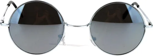 Vista 2 de SA106 Gafas de sol para hombre con borde de alambre con círculos redondos