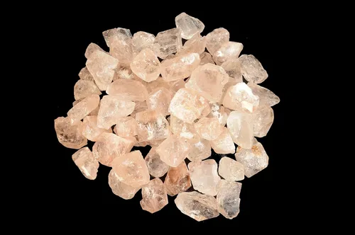 Vista 2 de Topacio rosa champán de 1/2 pulgada de roca mineral espécimen corazón chakra curación reiki preciosa These gem quality crystals are imported from