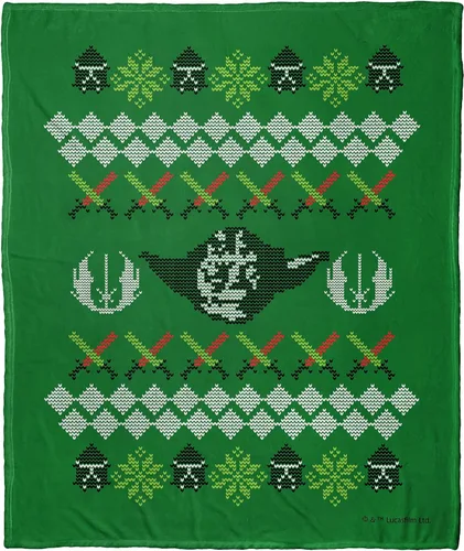 Vista 61 de Northwest Star Wars Manta Decorativa Silk Touch, 40" x 50", Villanos del Lado Oscuro