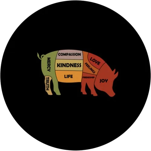 Vista 3 de Vegan Vegetarian I Love Veggies Vegetable Veganism PopSockets Swappable PopGrip