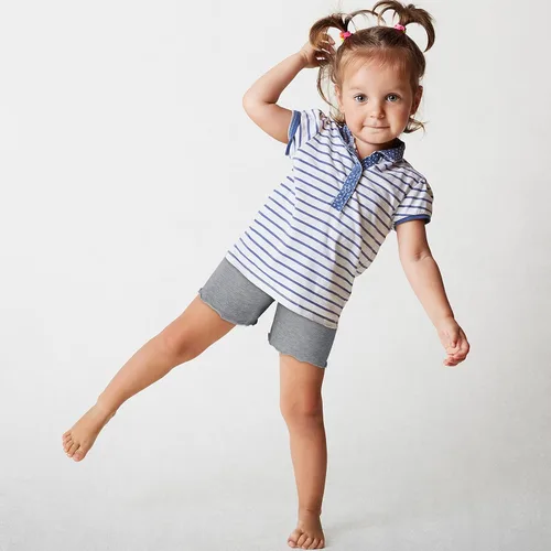 Vista 5 de Ruisita Paquete de 6 pantalones cortos de modal para niñas, pantalones cortos de baile para niñas, pantalones cortos de bicicleta debajo del vestido