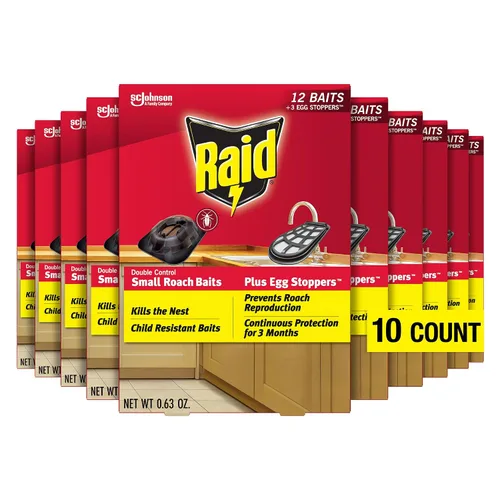 Vista 11 de Raid Double Control - Cebos pequeños para cucarachas y tapones para huevos, 12 unidades (paquete de 3)