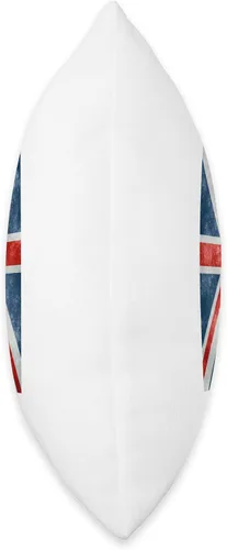 Vista 2 de BritishMerch Almohada vertical con bandera británica, 16 x 16 pulgadas, multicolor