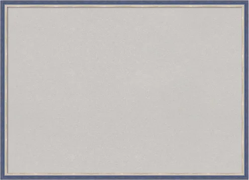 Vista 10 de Amanti Art Grey Cork Board for Wall, 14x20 Vision Board with Blue Wood Frame, Small Corkboard Office Decor for Home Organization, Country Rustic