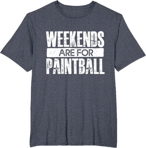 Vista 18 de Weekends Are For Paintball - Camiseta de paintballer, Negro