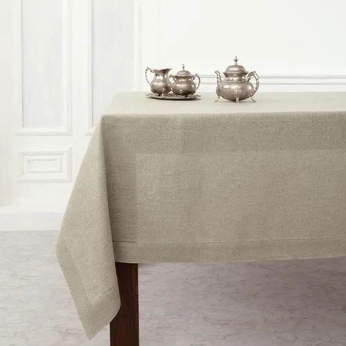 Vista 77 de Solino Home Mantel de lino blanco de 52 x 52 pulgadas, mantel cuadrado de lino 100% puro, con dobladillo clásico, lavable a máquina para verano
