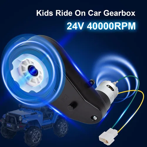 Vista 4 de 2 unids 24 V 40000 RPM niños paseo en coche caja de cambios motor 24V RS550 40000RPM Drive Engine Match Kids Ride On Juguetes coche caja de cambios