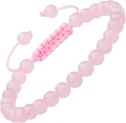 Vista 17 de MASSIVE BEADS - Pulseras ajustables unisex de cuentas de cristal de piedras preciosas con poder curativo natural, de macramé Piedras de 7 chakras