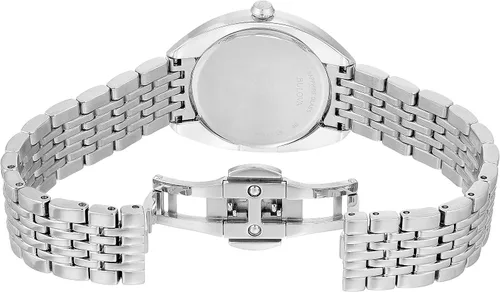 Vista 4 de Bulova Reloj de cuarzo plateado con pantalla analógica 96R212 para mujer, plateado, Moderno