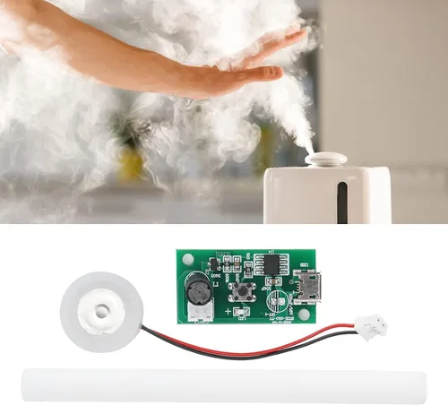 Vista 5 de Mini humidificador USB de 5 V, kit de disco de atomización, placa de atomización USB con control de interruptor de temporizador, controlador