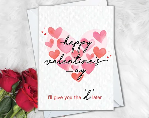 Vista 2 de Tarjeta de San Valentín sucia para ella, divertida y sexy tarjeta de San Valentín para adultos, novia, esposa, tarjeta de amor traviesa y obscena