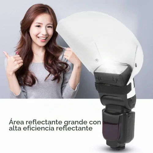 Vista 7 de Reflector de flash de forma de arco,Portátil Universal ArC Forma Cámara Flash Difusor de luz Reflector Softbox