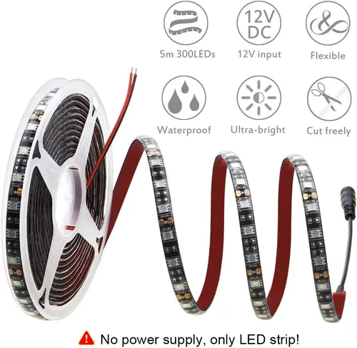 Vista 2 de Alitove 5050 - Tira de luces Led, Negro, ALT-5B300WPBK