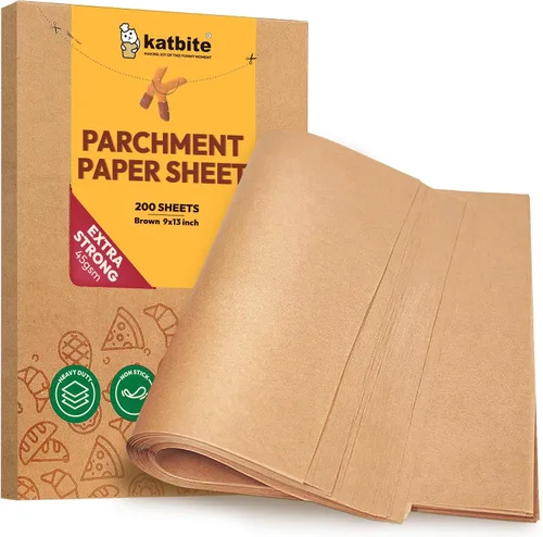 Vista 18 de Katbite 300 piezas de papel de hamburguesa de 6 x 6 pulgadas, papel de hamburguesa, hojas de pergamino sin blanquear, resistentes y antiadherentes