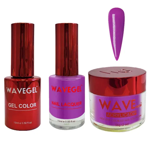 Vista 17 de WAVEGEL - Juego de gel de remojo, laca de uñas y polvo acrílico y polvo de inmersión a juego - Colección Queen - #001 Negro sedoso